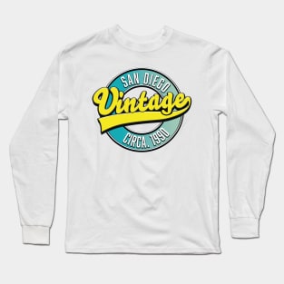 San diego Vintage 1990 logo Long Sleeve T-Shirt